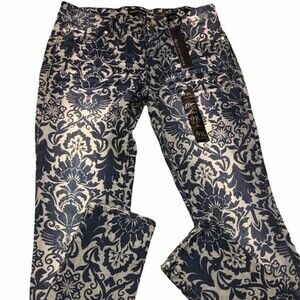sacred virtue 9R juniors damask print jeans New with tags
